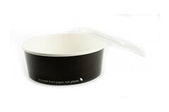 ECO SALADE/FOOD BOWL 1200ml ZWART 50st
